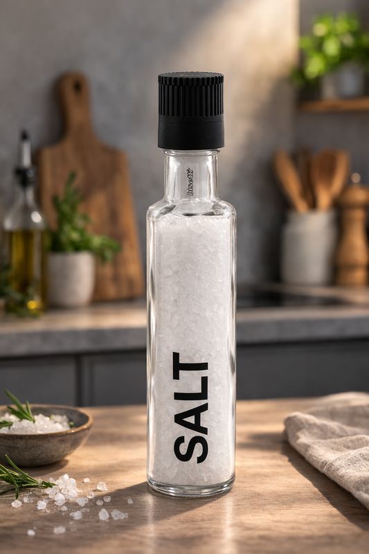 “Pantelleria” Glass Salt Grinder - 20 cm