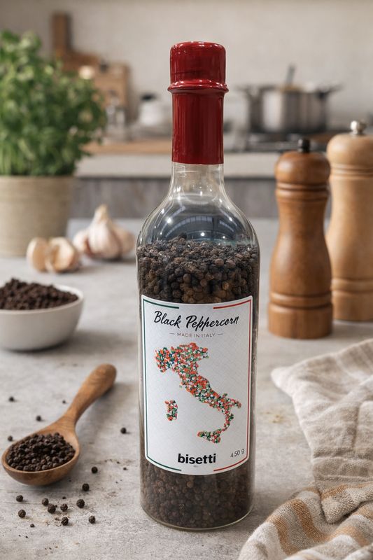 PET bottle with “Bordolese” black pepper