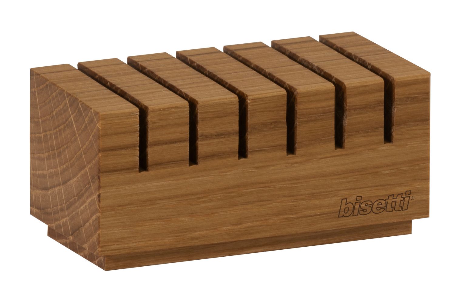 Acacia-wood serrated bread box "Smart line"