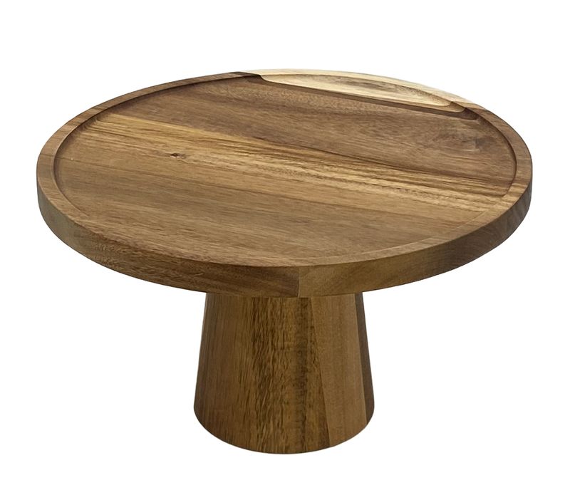Acacia-wood cake stand "Acacia 2.0" - 18 cm
