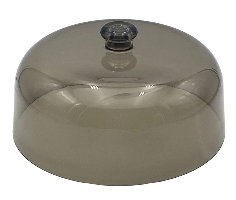 Acacia-wood smoked black cake dome "Acacia 2.0" - ø 27,6 cm