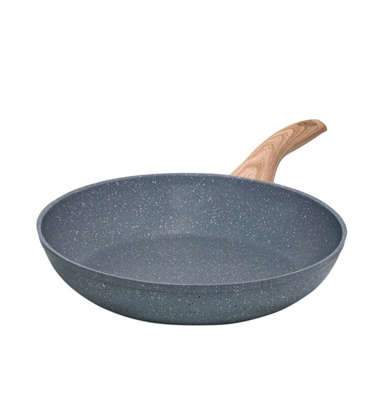 Pan Ø 24 cm 'Pierre Gourmet' with wood colour handle - outlet collection