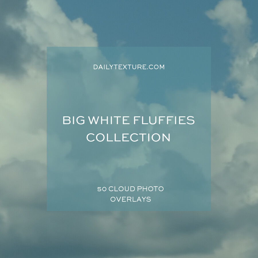 Big White Fluffies Cloud Overlay Collection