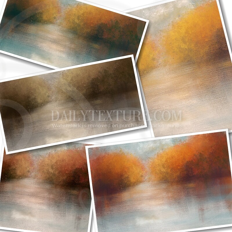 Painted Autumn Reflections Single Background