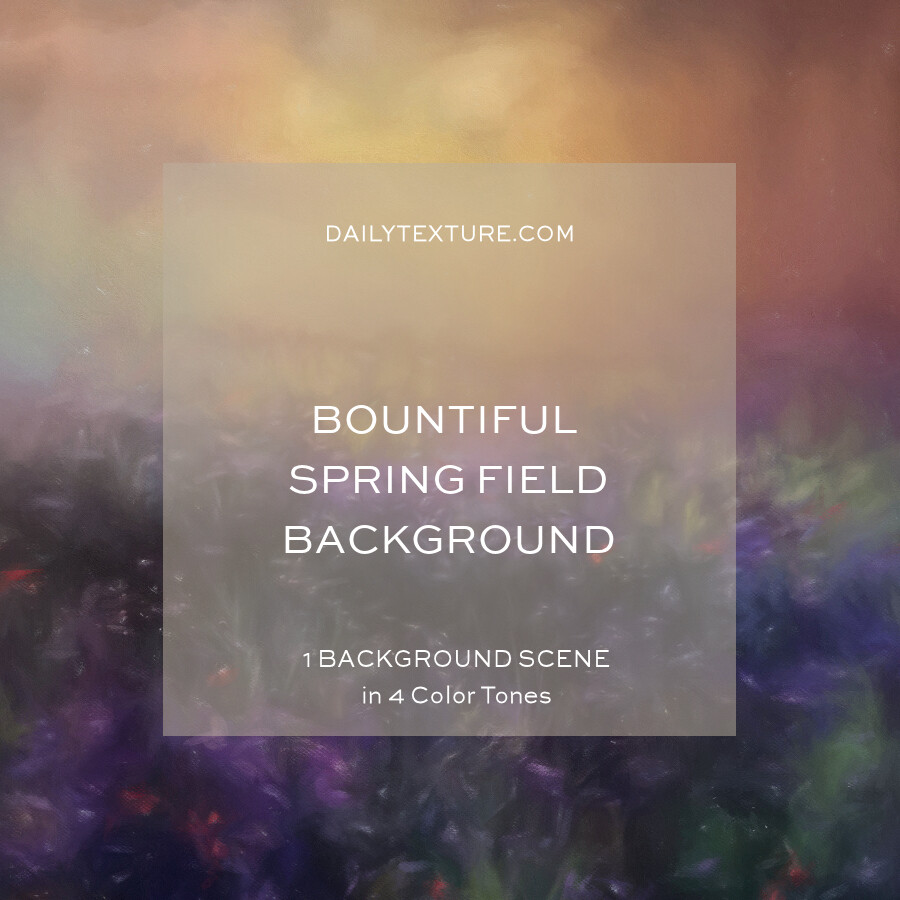 Bountiful Spring Field Background Collection