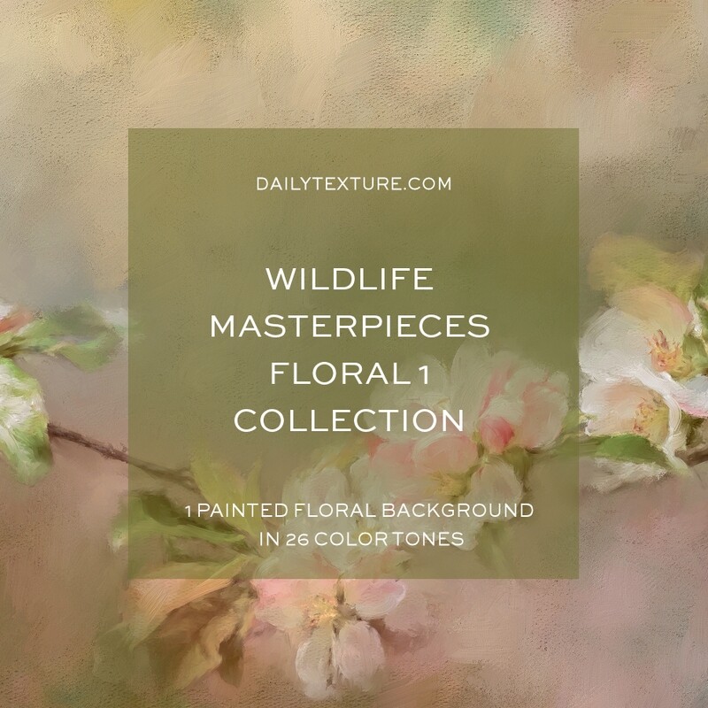 Wildlife Masterpieces Floral Scenic Background