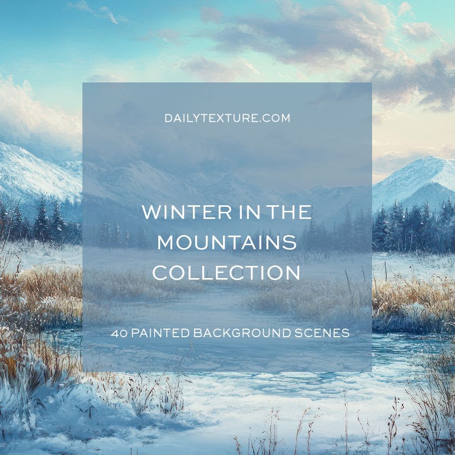 Winter In The Mountains Background Collection