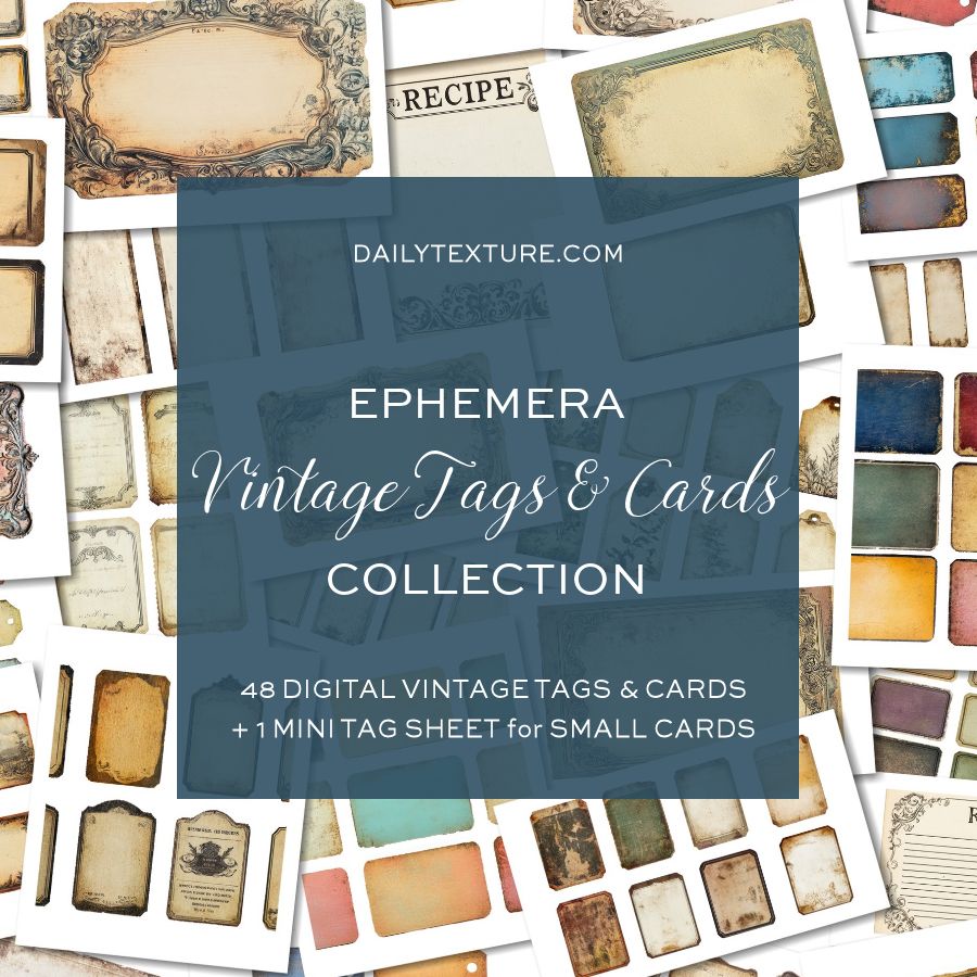 Vintage Tags and Cards Ephemera Collection