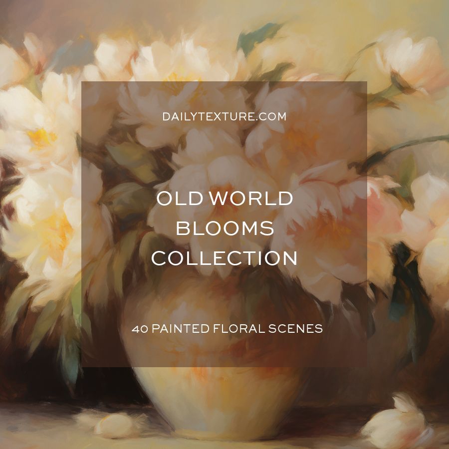 Old World Blooms Floral Still Life Scene Collection