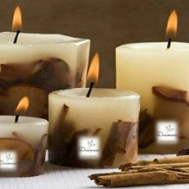 Velas aroma a canela.