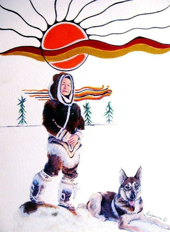 &quot;Nation Builder&quot; Original Indigenous Painting! Watercolour, Acrylic, ink, watercolour paper, cold-pressed, and acid-free.