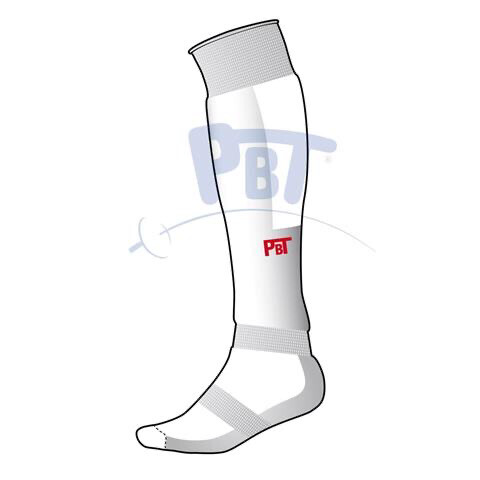 Fencing socks shine padded premium with red PBT logo