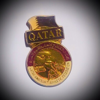 Qatar athletics federation badge BP051