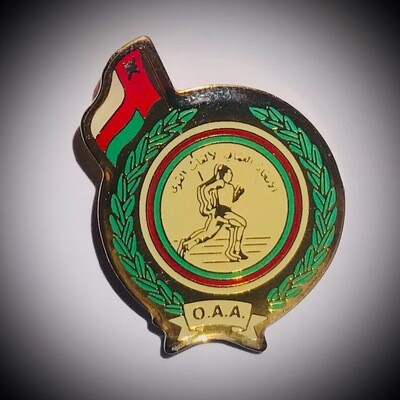 Oman athletics federation pin badge BP052