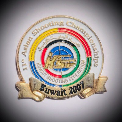 11th Asian shooting championships KUWAIT 2007 pin badge BP017