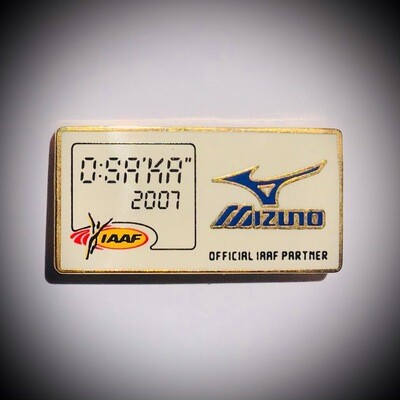 Osaka 2007 world athletics championships sponsored with Mizuno pin badge BP022