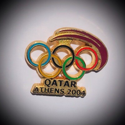 Qatar olympic team at the Athens 2004 olympic game pin badge BP023