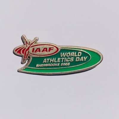IAAF World athletics day Sherbrook 2003 pin badge BP032