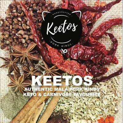 Keetos Natural Pork Rinds - Assorted Flavours, 50g