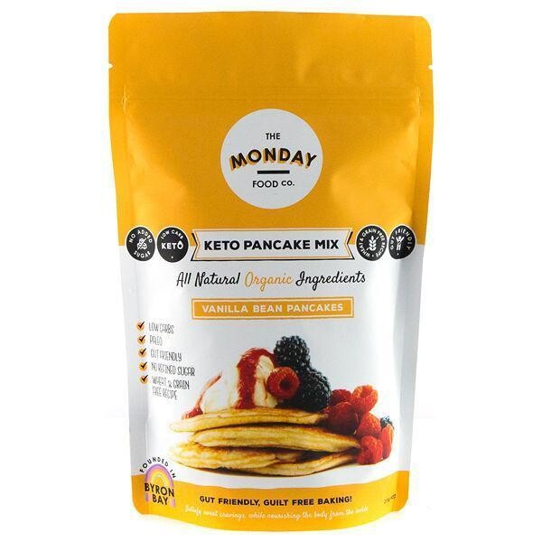 The Monday Food Co Keto Pancake Mix Vanilla Bean Pancakes, 215g
