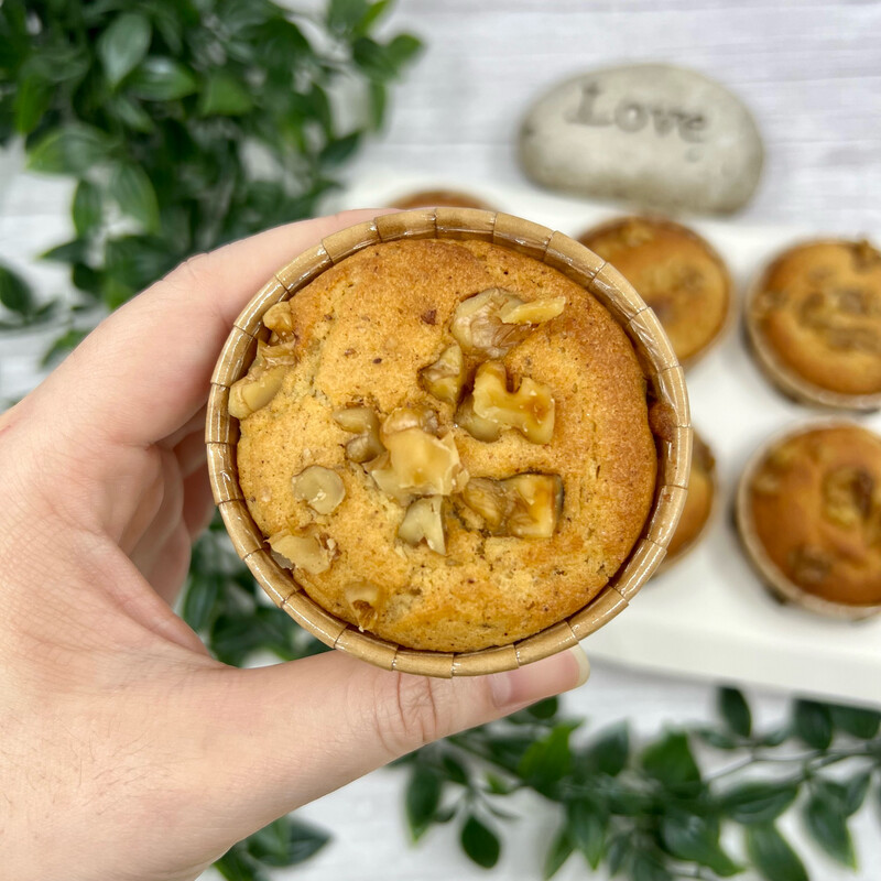 Keto Banana Walnut Muffins (Box of 6)