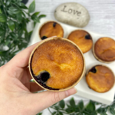 Keto Blueberry Muffins (Box of 6)