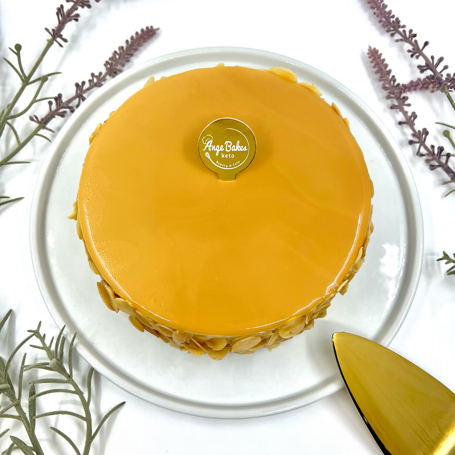 Keto Nutty Coffee Caramel Mousse Cake