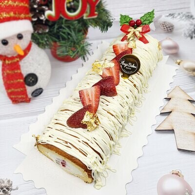 Keto All Strawberry Log Cake - Diabetic-friendly & Gluten-free