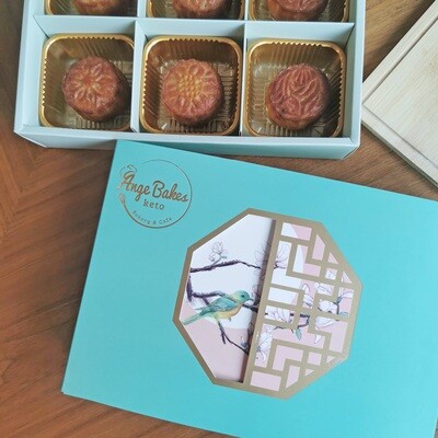 Keto Mini Mooncake - Raspberry Macadamia (Box of 6)