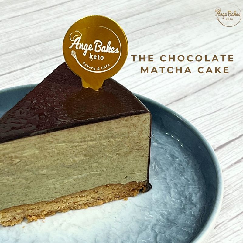 Keto Chocolate Matcha Cake - Diabetic-friendly &amp; Gluten-free