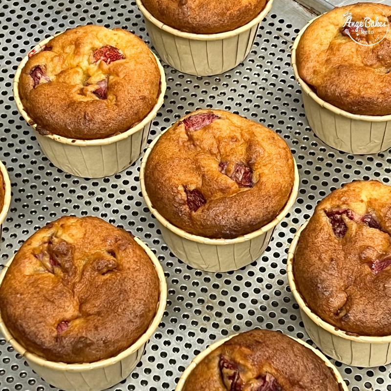 Keto Strawberry Muffins (Box of 6)