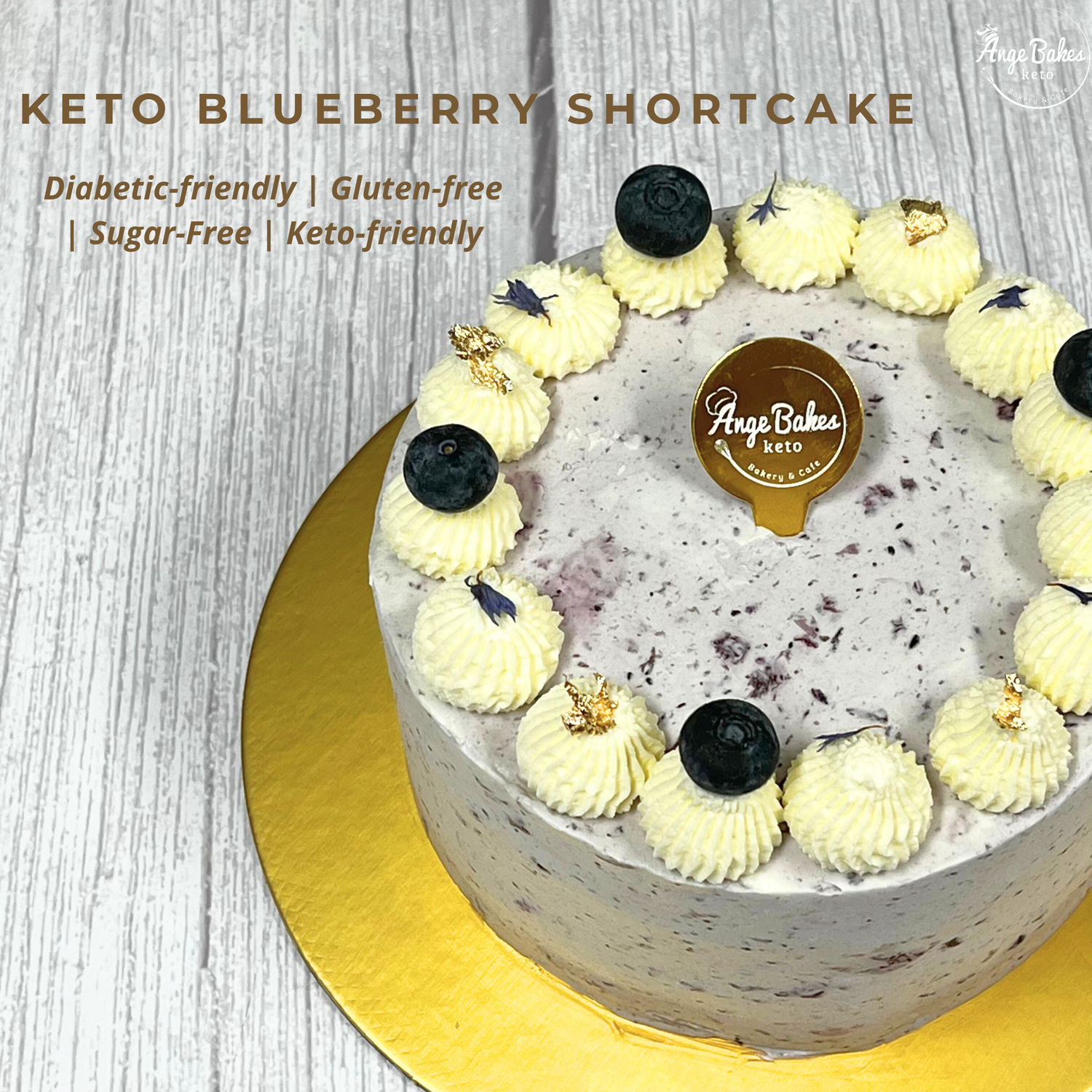 Keto Blueberry Shortcake - Diabetic-friendly &amp; Gluten-free