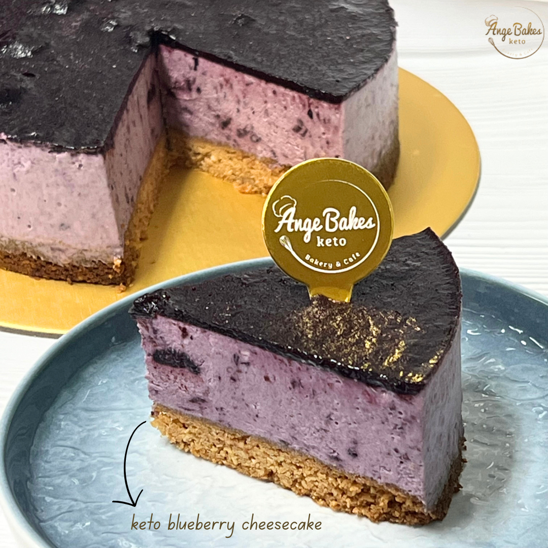 Keto Blueberry Cheesecake - Diabetic-friendly, Gluten-free &amp; Egg-free