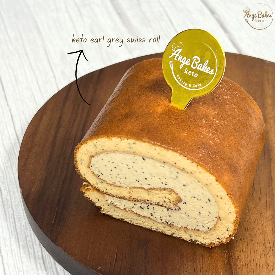Keto Earl Grey Swiss Roll