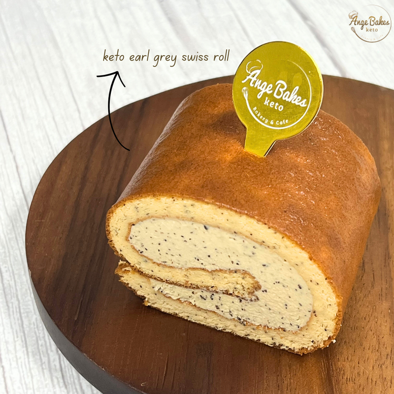 Keto Earl Grey Swiss Roll