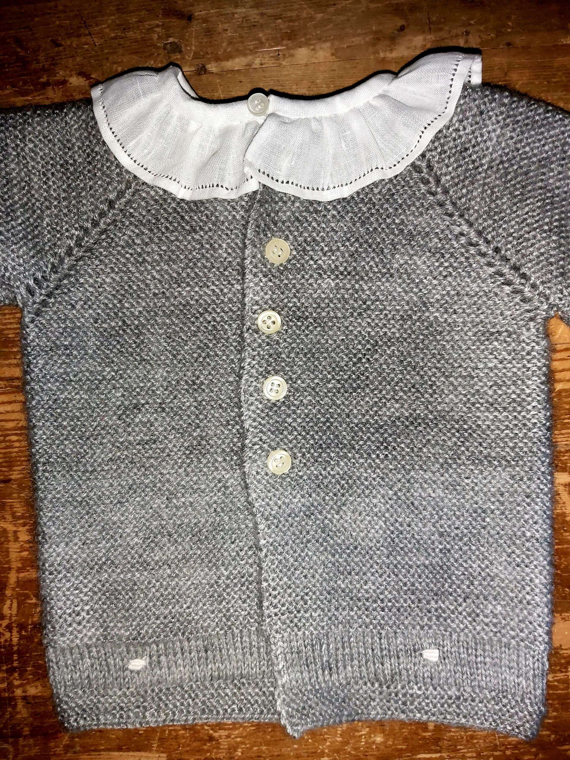 jersey de bebé hecho a mano