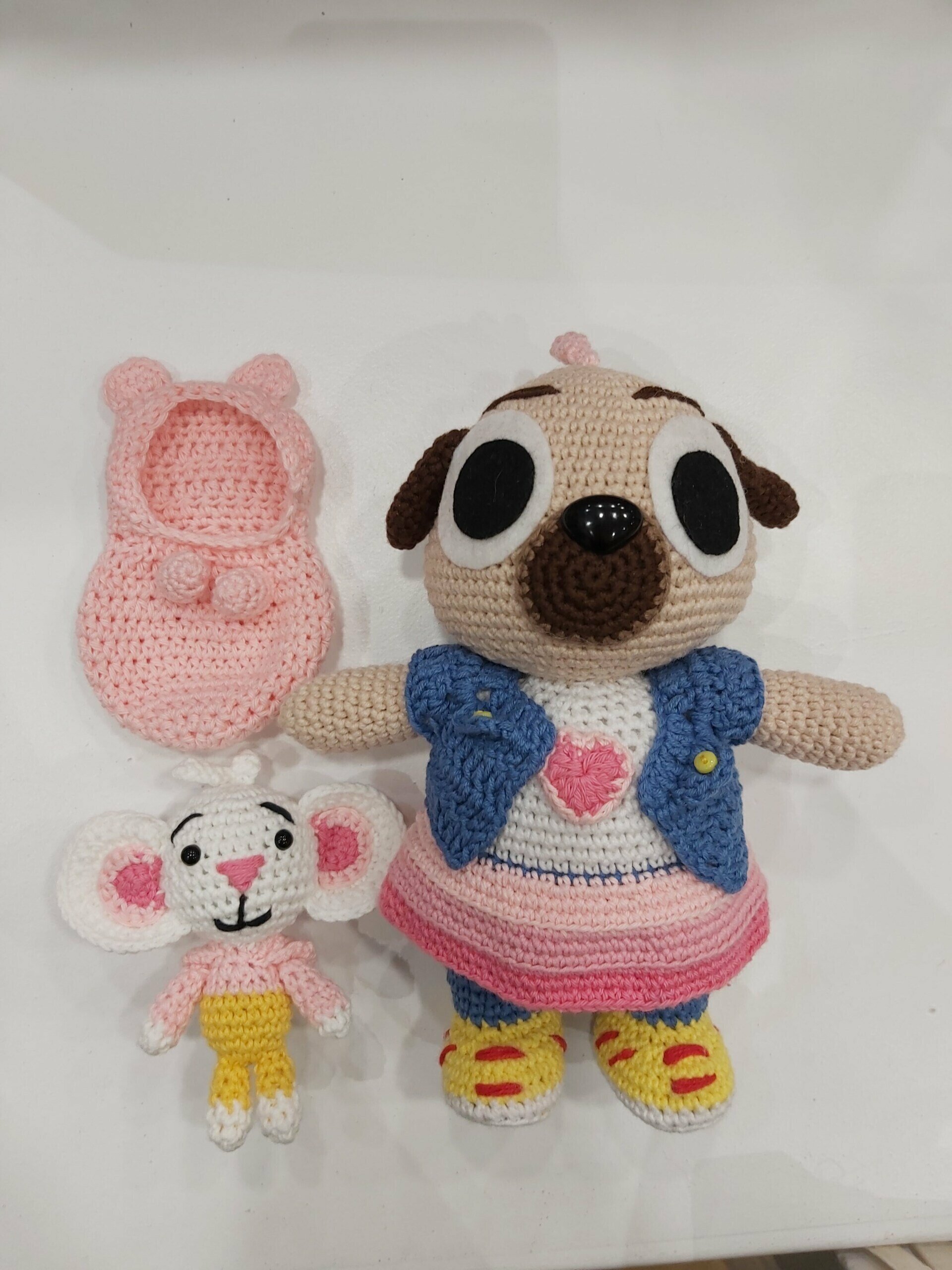 Chip & Potato de amigurumi hechos a mano