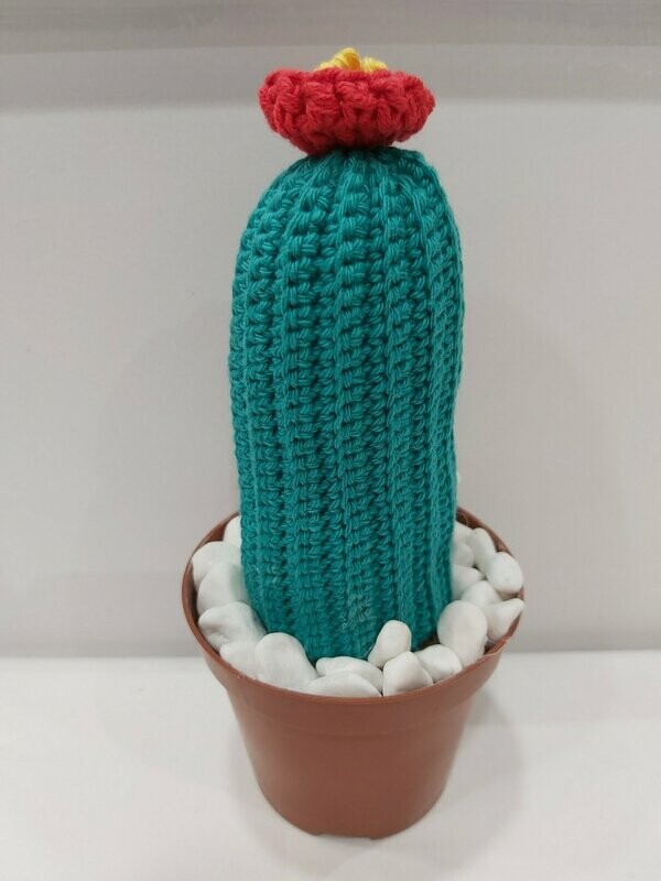 Cactus amigurumi hecho a mano