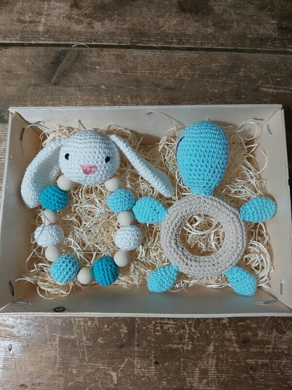 Conjunto mordedores bebe  amigurumi