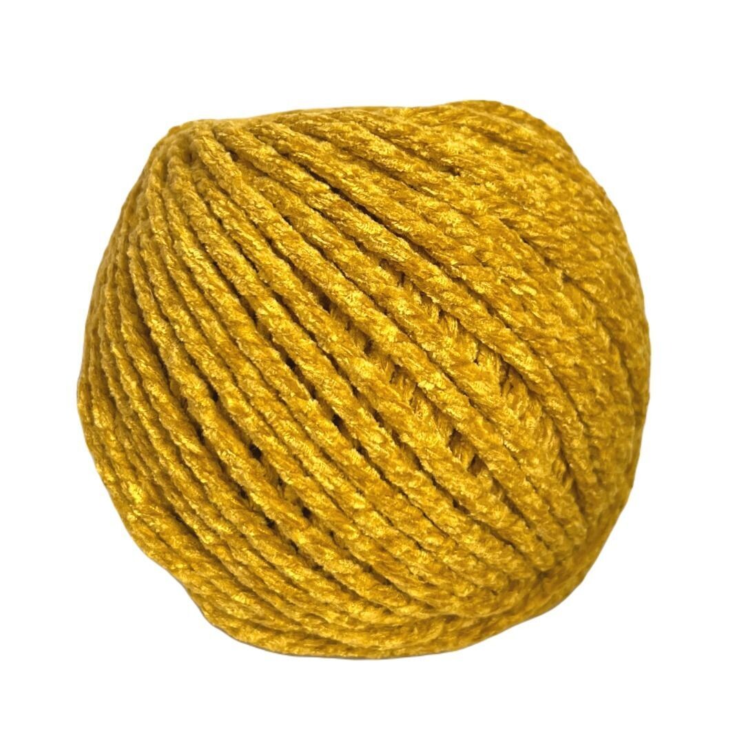 Macrame Velvet color mostaza