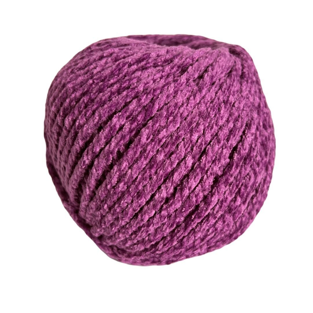 Macrame Velvet color magenta