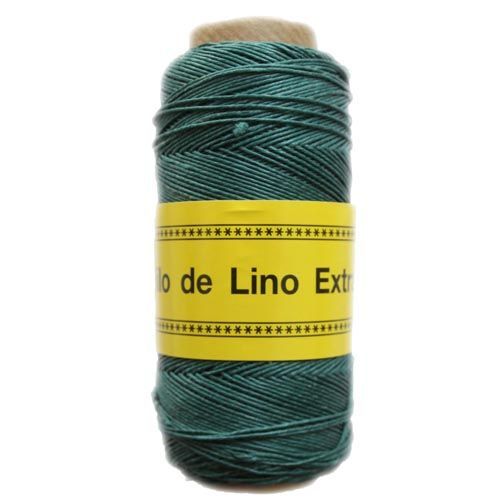 Lino encerado Casasol Verde Azulado