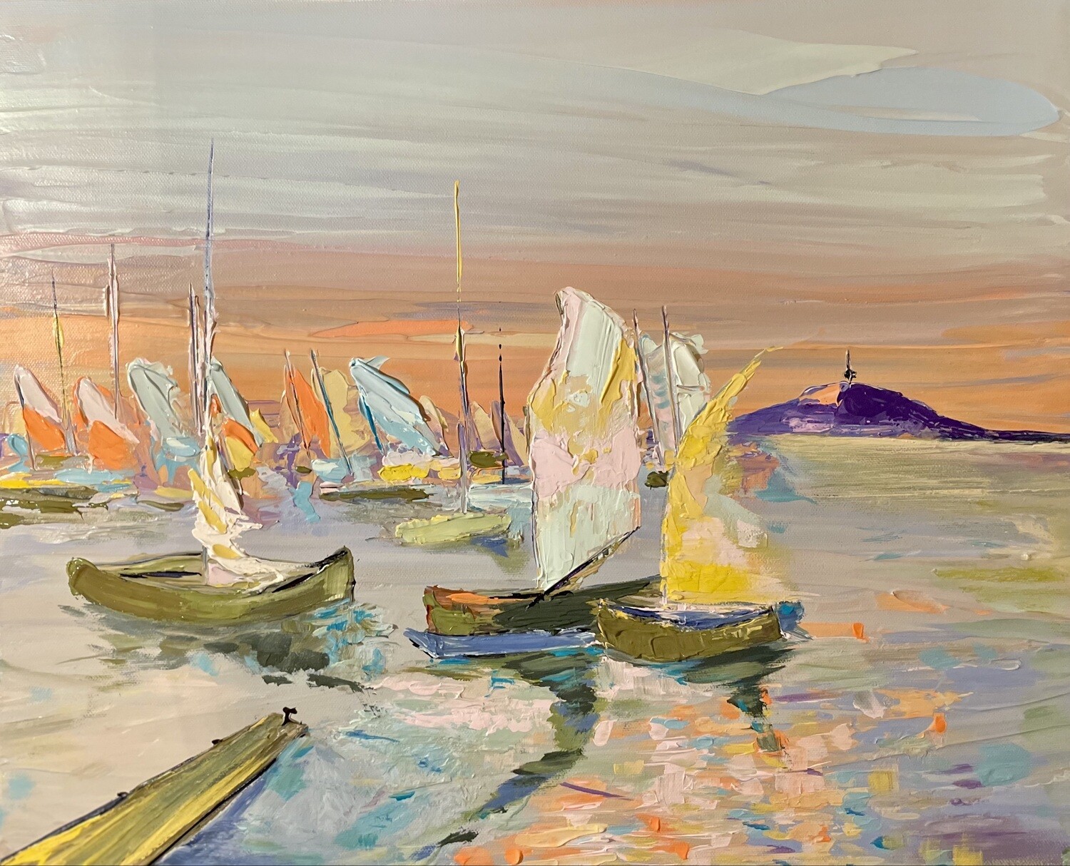 SOUTHERN CROSS YACHT CLUB the original painting SOUTHERN CROSS YACHT CLUB the original painting