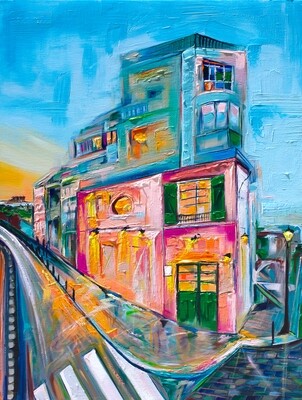 LA MAISON ROSE - The original painting