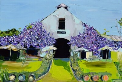 WISTERIA AT THE WINERY - The Original Painting