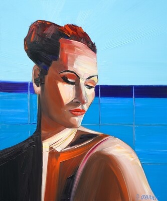 THE BLUE BATHROOM - The original painting