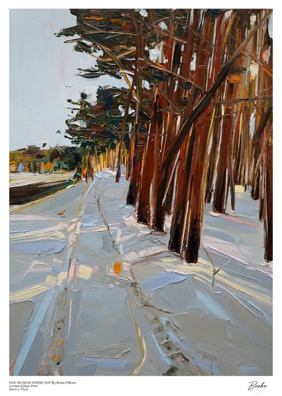 Limited Edition Print - 50cm x 70cm - FOX ON DEAD HORSE GAP