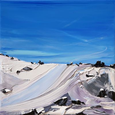 BEHIND BLACK SALLEES - The original painting