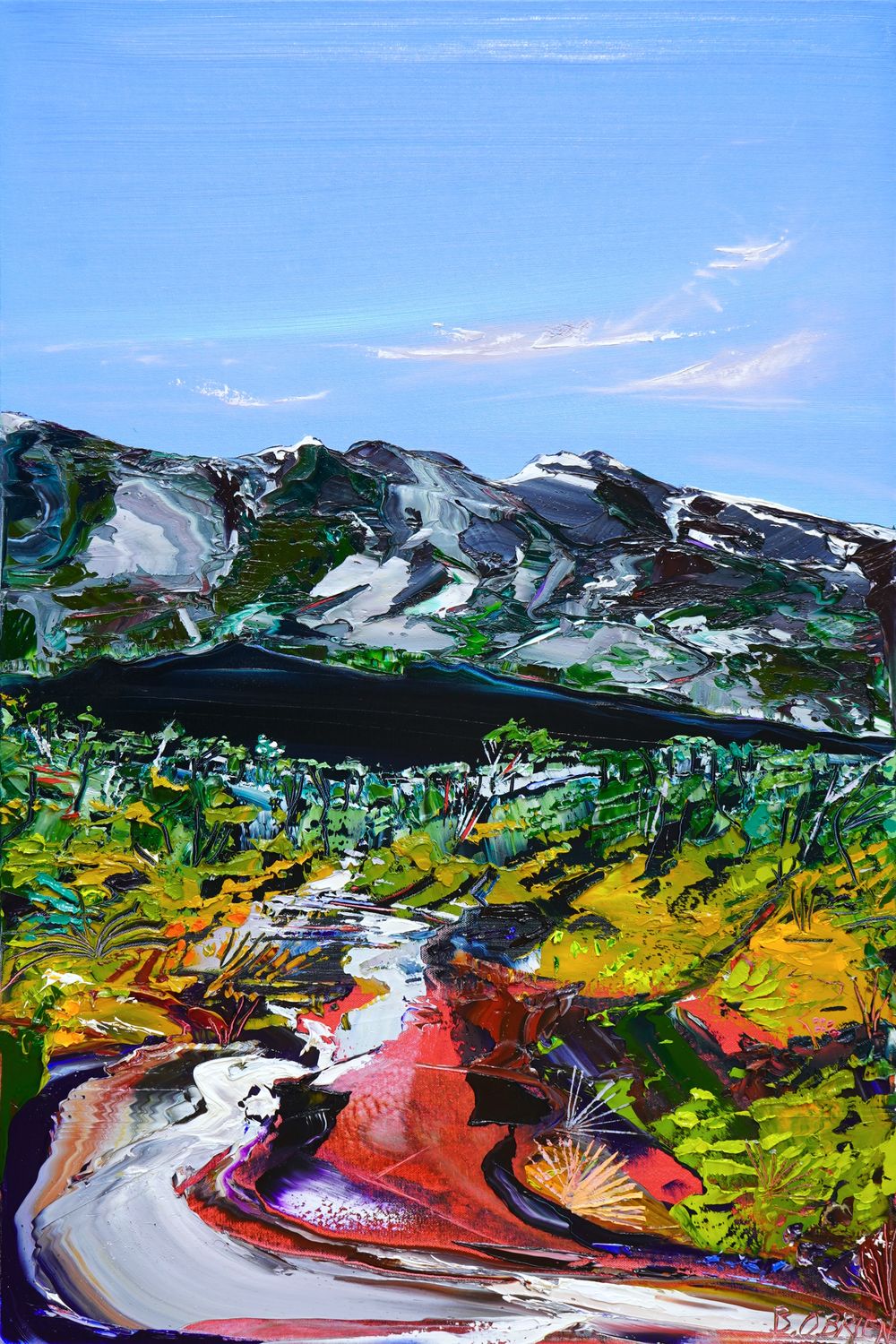 THE ICE TRAILS - The original painting