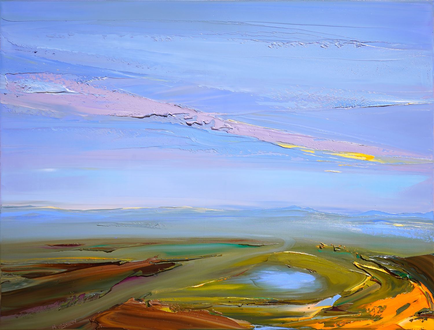 CORAL DUST AND THE AFTERGLOW - The original painting